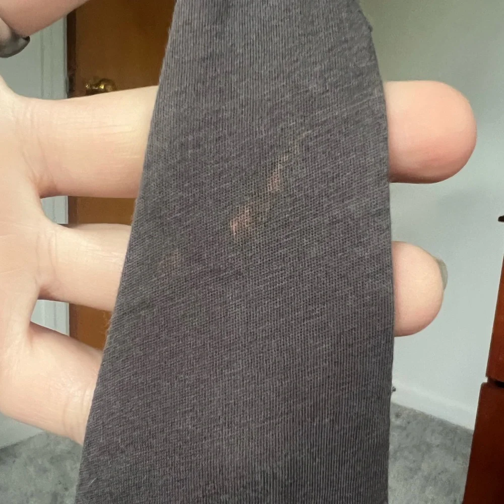 Lunya 100% Organic Pima Cotton Double V Jumpsuit Gray Medium Lightweight Capri - Picture 6 of 7